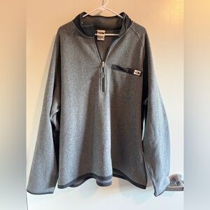 North Face Men’s Gordon Lyons ¼-Zip, Sweater Fleece, Gray, Size XXL